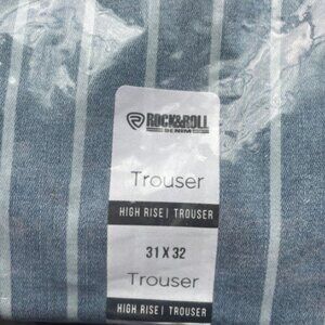 Rock N Roll  high-rise extra stretch, striped jeans 31" Waist x 32" Inseam